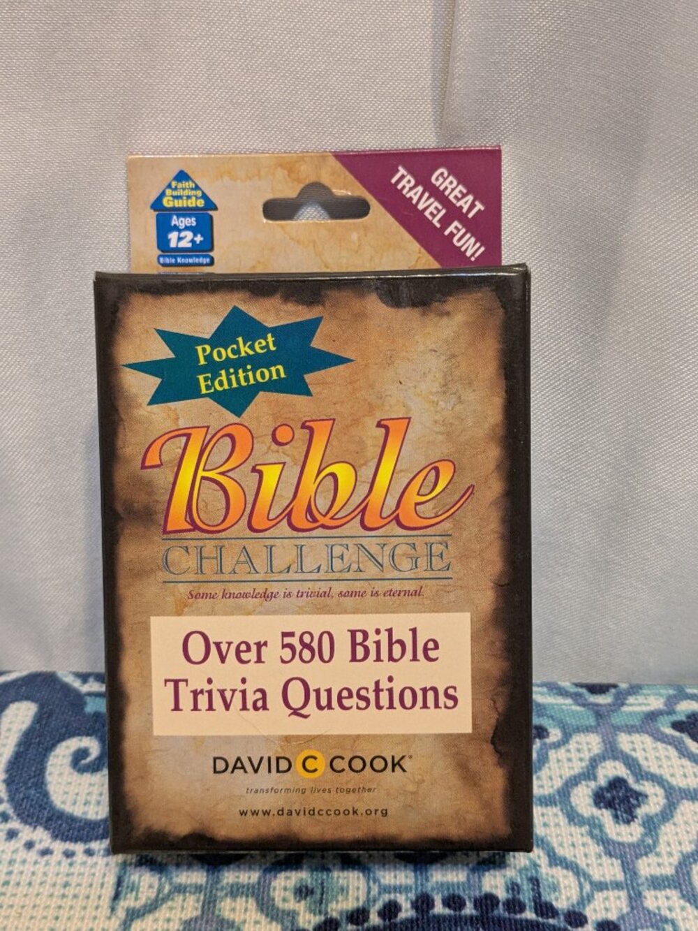 Bible Challenge Pocket Edition COMPLETE Cards Over 580 Bible Trivia Questions